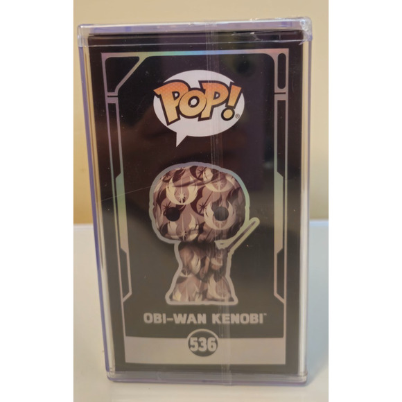 Funko Pop! Star Wars Obi-Wan Kenobi #536 ART SERIES Bobblehead w/ hard case - Picture 2 of 4